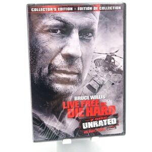 Live Free or Die Hard - Unrated (DVD, 2007, Two-Disc Collector's Edition) NEW